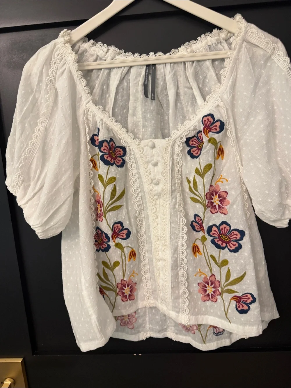 Anthropologie airy white